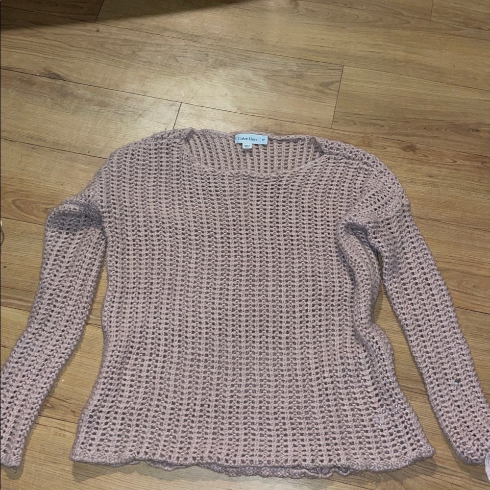 Calvin Klein Pink Crew Neck Sweater